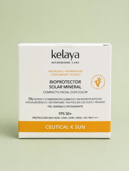 Bioprotector solar mineral compacto facial con color 10gr.